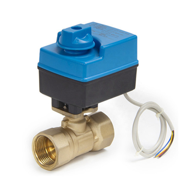 Refrigeration Equipment Motorized Ball Valve Dn20 Brass For Air Conditioning