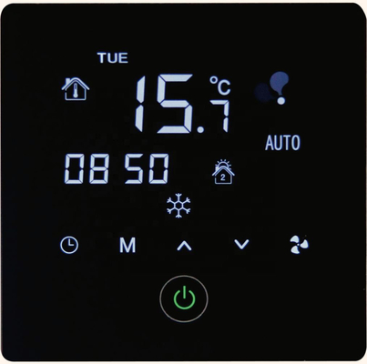 Touch Type Indoor Digital Thermostat Square Mechanical Temperature Controller