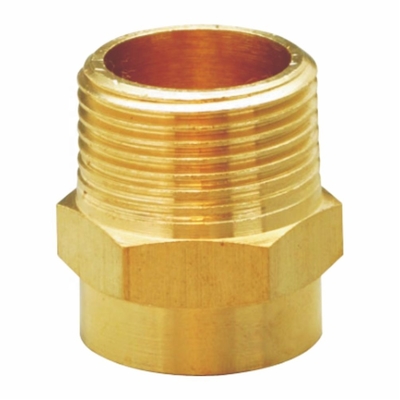 Forged Copper Refrigeration Pipe Fittings Male Connector Brass PCOC