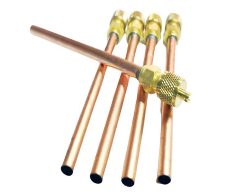 1/4 Refrigeration Charging Valve Copper Corrostion Resistant For Air Conditioner