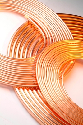 ASTM B280 AC Spare Part Pancake Coil Copper Pipe Soft Temper Ends Capped