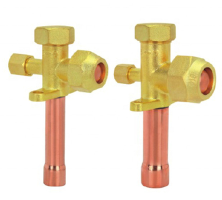 Casting AC Service Valve Copper Brass, Welding Split Ac Valve 60mm