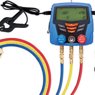 Automobile Commercial Refrigeration Repair Parts Digital Gauge Set 220v With LCD