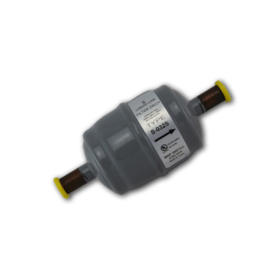 Grey copper Freezer Filter Drier For Refrigerator S Series Acid Removal